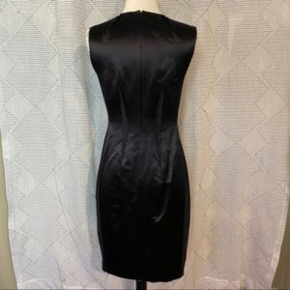 Vivienne Tam Dress Black Silk Textured Dress Size 4 - Picture 3 of 8